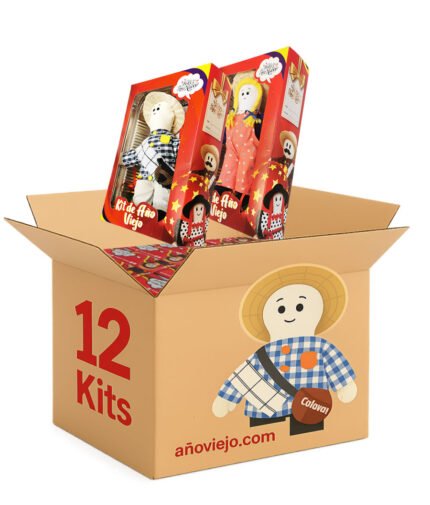 Pack de 12 kits muñecos de año viejo