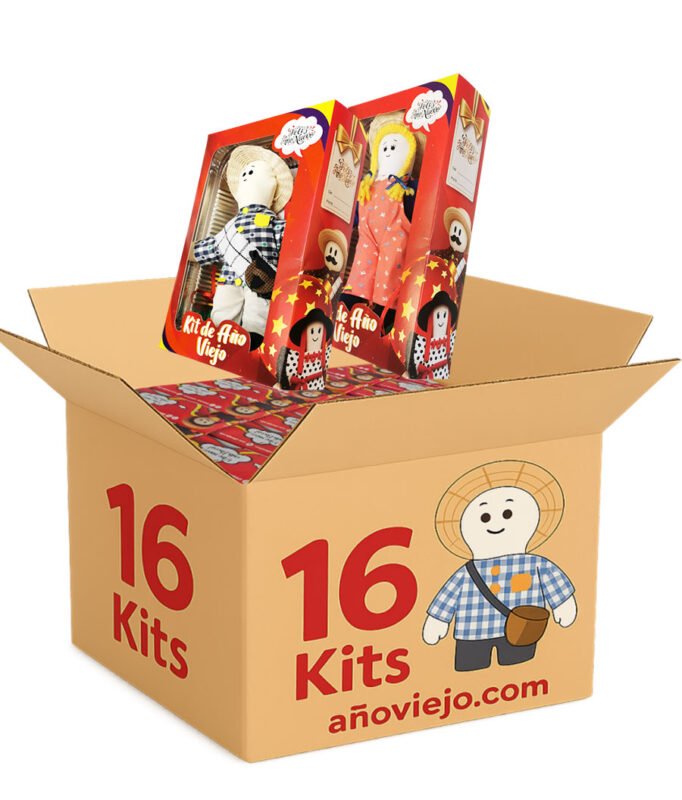 Pack de 16 kits muñecos de año viejo
