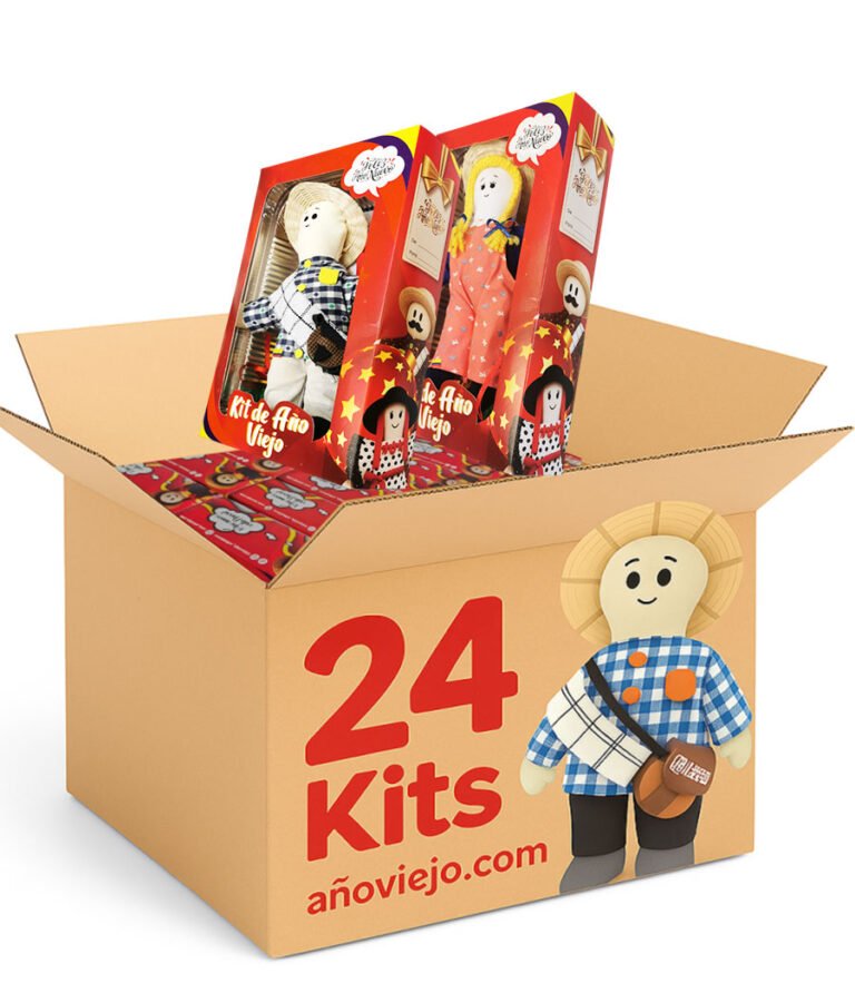 Pack de 24 kits muñecos de año viejo