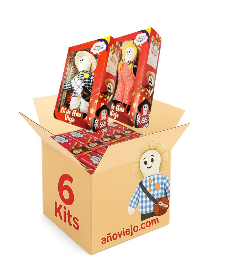 Pack de 6 muñecos de año viejo